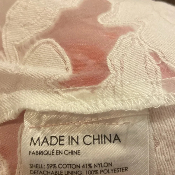 Club Monaco Patterned Sculptural Sleeve Dress Floral Button Front Puff Sleeve 14 - Picture 5 of 5